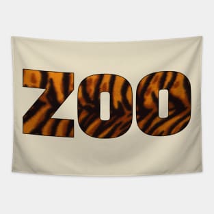 Zoo Tiger Pattern Tapestry