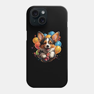 happy corgi Phone Case