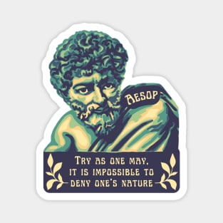 Aesop Portrait and Quote Magnet