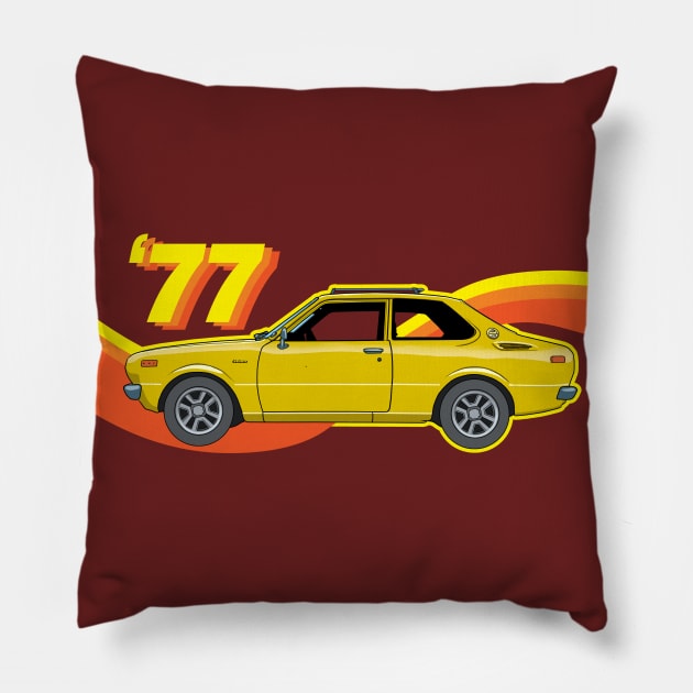 '77 Corolla Pillow by Far Lands or Bust