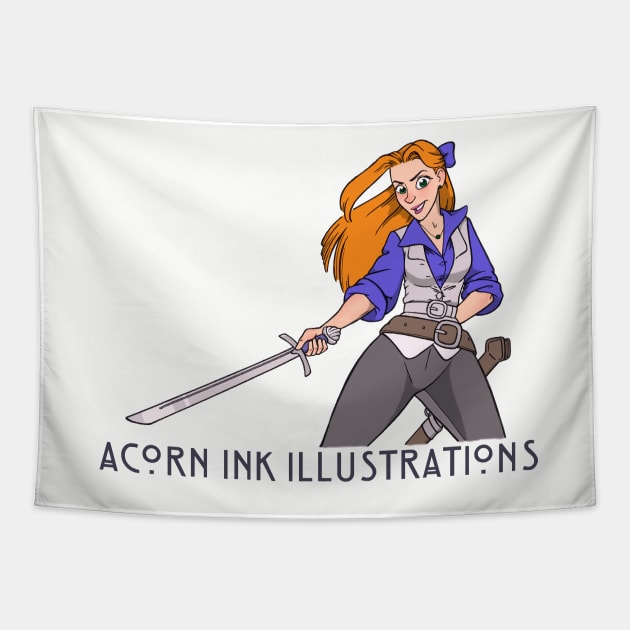 Acorn Ink Banner Tapestry by AcornInk