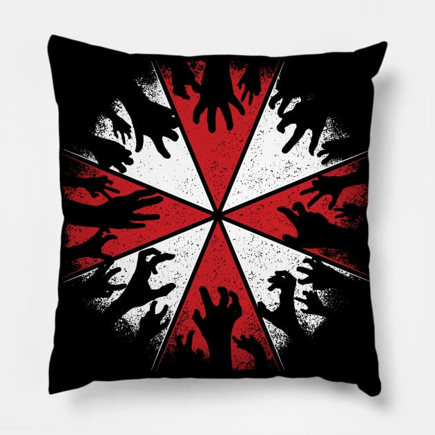 Undead Umbrella 1 Pillow by DCLawrenceUK