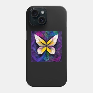 butterfly,  purple, pink, black, blue, green, yellow, gold, silver, white, rose, freesia Phone Case