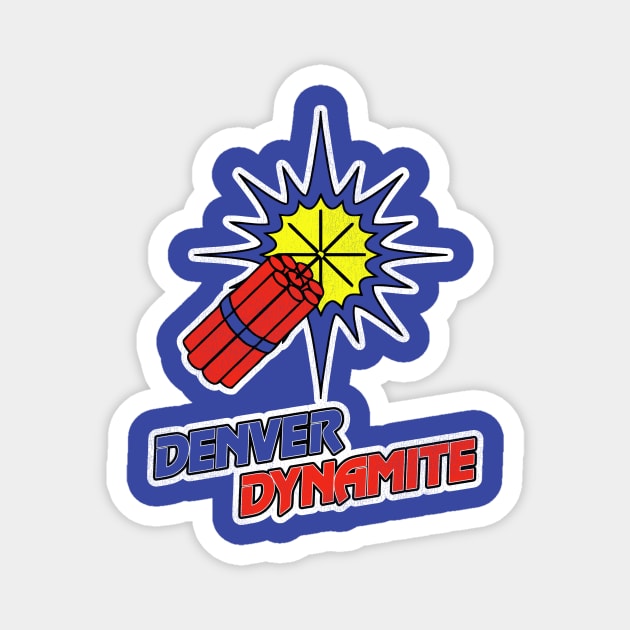 Defunct Denver Dynamite Football Team Magnet by Defunctland