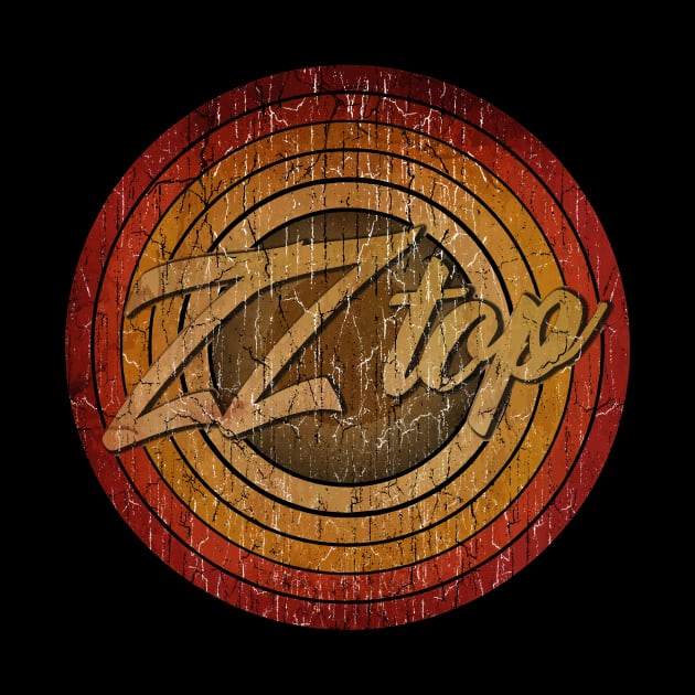 arjunthemaniac,circle vintage retro faded zz top by arjunthemaniac