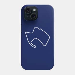 Laguna Seca Raceway [outline] Phone Case