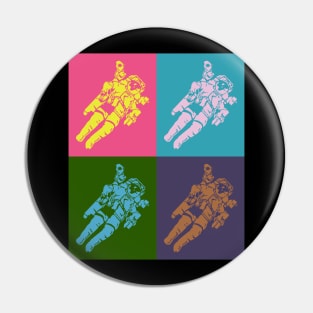 Warholian Astronauts | Design for Space Geeks Pin