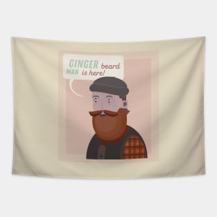 Beard man who has ginger beard Tapestry