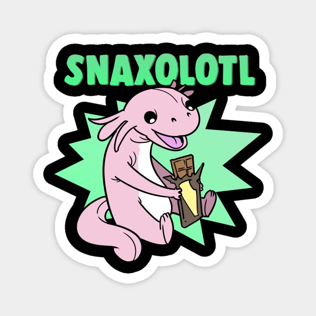 Snaxolotl Pastel Goth Axolotl Kawaii Magnet by ModernMode