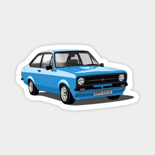 Ford Escort Mk 2 in olympic blue Magnet