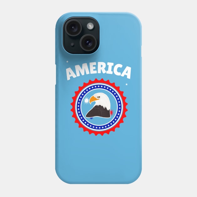 Bald Eagle Fourth Of July Phone Case by SartorisArt1