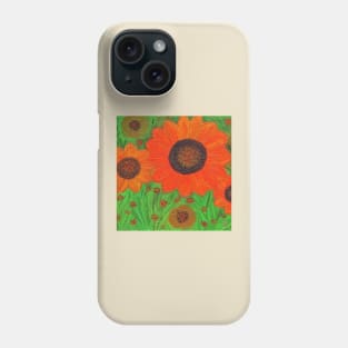 orange flower Phone Case