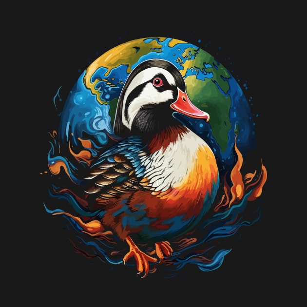 Mandarin Duck Earth Day by JH Mart