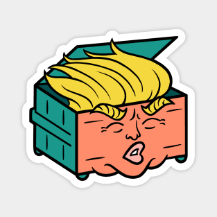 Donald Trump Dumpster Fire Logo Magnet