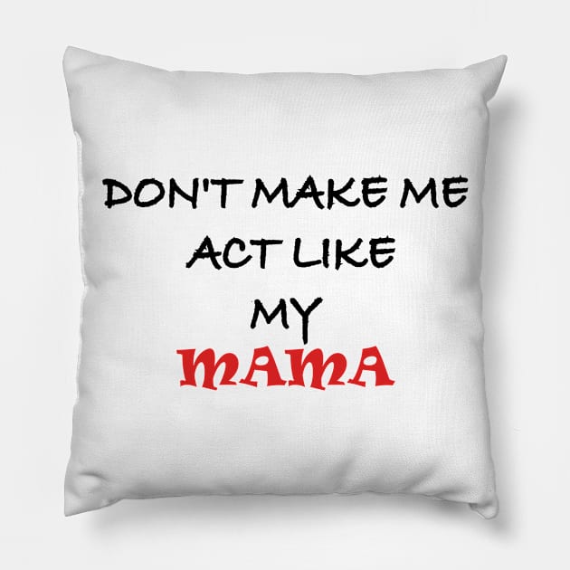 Mothers Day Funny Gift Pillow by Zekkanovix ART