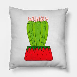 Cute Cactus Design #68: Erupting Watermelon Cactus Pillow