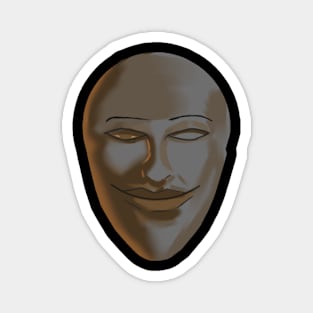 Modified smiling emoji Magnet