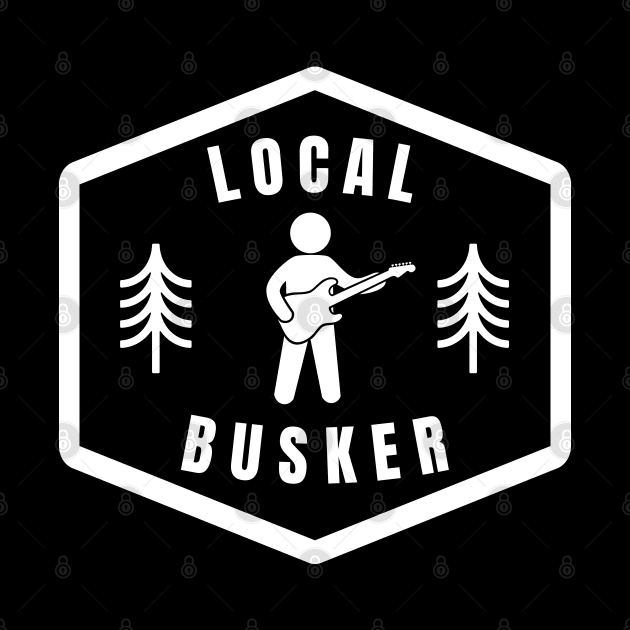 Local Busker Guitarist Silhouette Dark Theme by nightsworthy