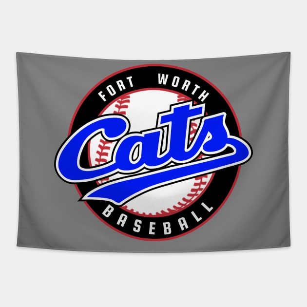 Defunct Fort Worth Cats Baseball Tapestry by LocalZonly