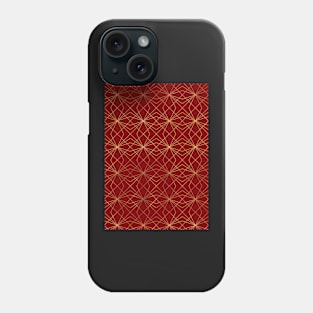 Ruby & Copper Geo Lines Phone Case