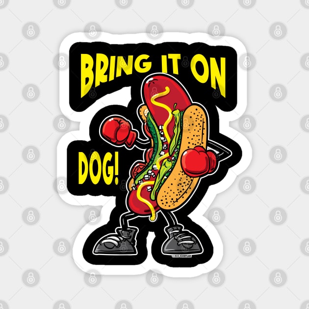 Chicago Style Hot Dog - Bring it on Dog Magnet by eShirtLabs