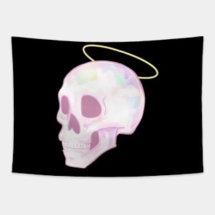 Angel Aura Quartz Skull Tapestry