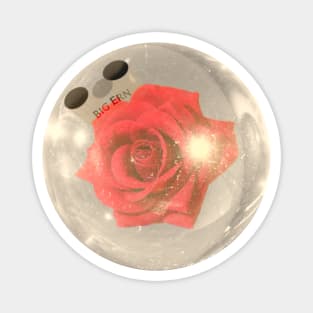 Kingpin Big Ern's Rose Bowling Ball Magnet