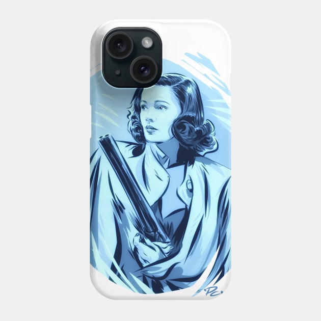 Gene Tierney - An illustration by Paul Cemmick Phone Case by PLAYDIGITAL2020