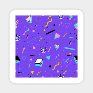 80s Retro Background Magnet