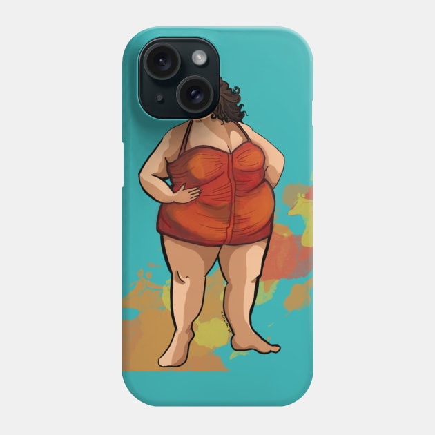 1940s Beach Babe Phone Case by Historical Fatshion