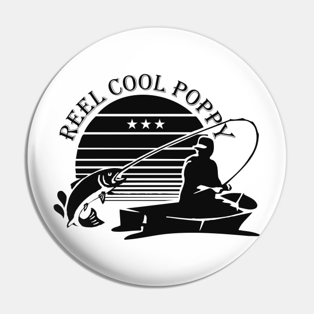 Reel cool poppy Pin by KC Happy Shop