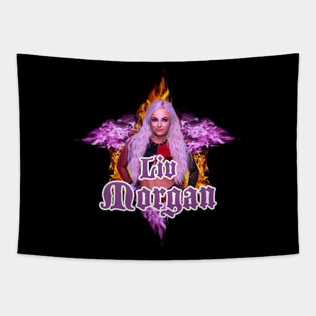 Liv Morgan // WWE FansArt Tapestry by suprax125R