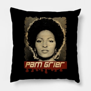 Pam Grier Vintage Pillow