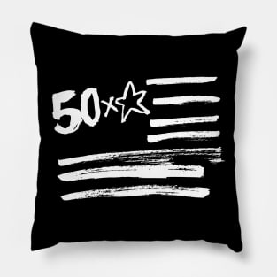 USA Flag - 50 x Star Pillow