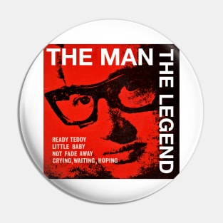 Music Singer 80S Buddy The Man The Legend Ready Teddy Pin