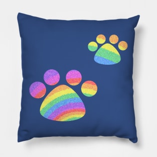 Rainbow Paws Pillow