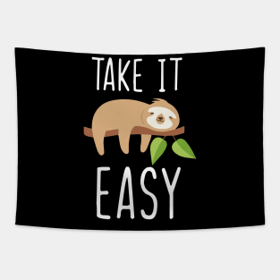 Take IT Easy Sloth Tapestry