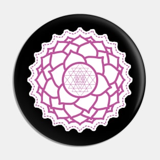 Sacred Geometry Yoga Blossom Pin