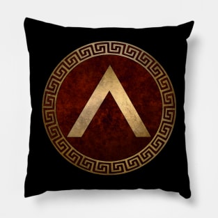 Lacedaemonian Lambda Ancient Spartan Shield Pillow