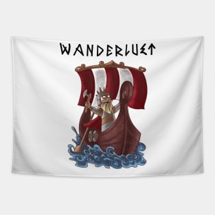 Norse Horizons: Viking Wanderlust Tapestry