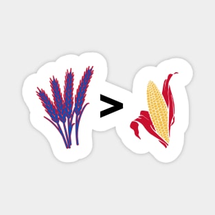 Wheat > Corn Kansas Jayhawks Magnet