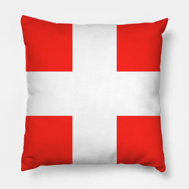 Switzerland Pillow by Wickedcartoons