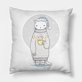 Tea break and sweater weather are perfect together Pillow