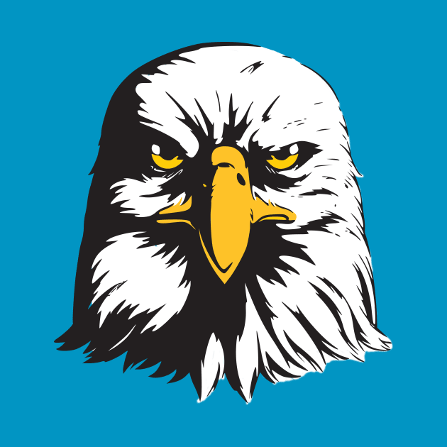 American eagle - bald eagle face design by Bravowear