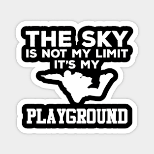 Sky Playground - Skydiver Skydiving Parachuting Magnet