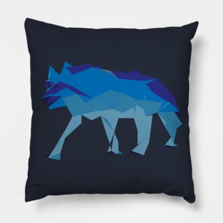 Polygonal Wolf Pillow