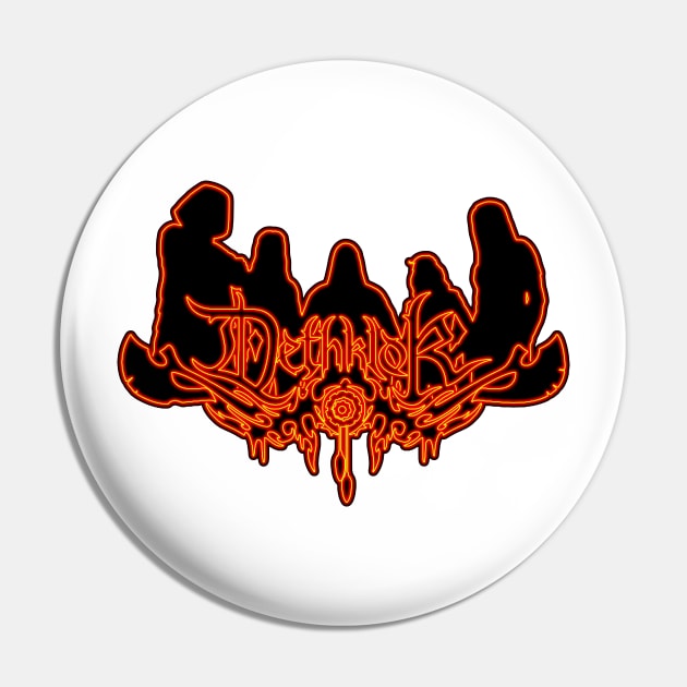 Burning Flames Neon Sign Dethklok Pin by gkillerb