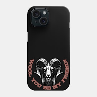 Charming and Friendly Satanic Ram Goat Phone Case