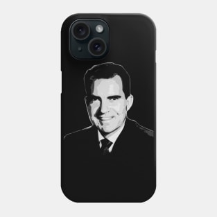 Richard Nixon Black and White Phone Case