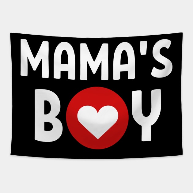 Funny baby boy - Mama's boy Tapestry by JunThara